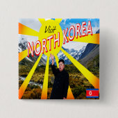 Nordkorea besuchen button (Vorderseite)