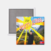 Nordkorea besuchen magnet (Vorderseite/Rückseite)