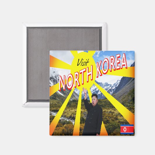 Nordkorea besuchen magnet (Vorderseite/Rückseite)