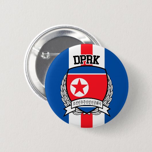 Nordkorea Button (Vorne & Hinten)