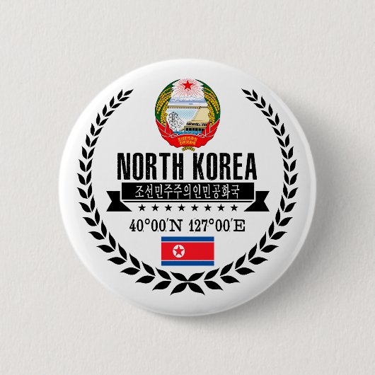 Nordkorea Button (Vorderseite)