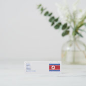 Nordkorea - dünn mini visitenkarte (Stehend Vorderseite)