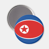 Nordkorea - Flag Magnet (Vorderseite/Rückseite)