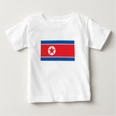 Nordkorea-Flagge Baby T-shirt (Vorderseite)