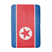 Nordkorea-Flagge Badematte (Vorderseite Vertikal)