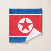 Nordkorea-Flagge Badhandtuch Set (Waschlappen)