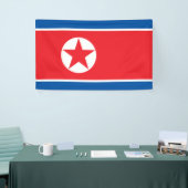 Nordkorea-Flagge Banner (Messeveranstaltung)