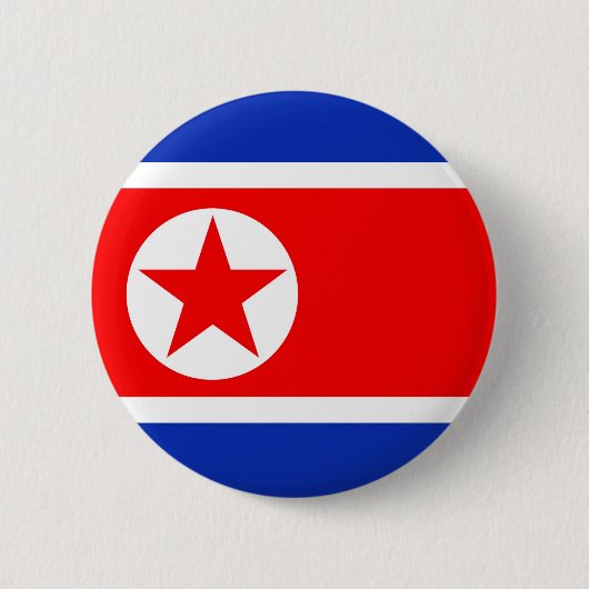 Nordkorea-Flagge Button (Vorderseite)
