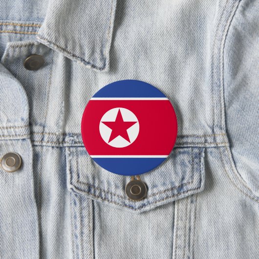 Nordkorea-Flagge Button (Beispiel)