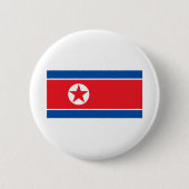 Nordkorea-Flagge Button (Vorderseite)