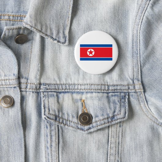 Nordkorea-Flagge Button (Beispiel)