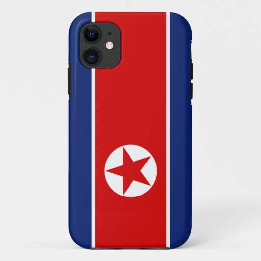 Nordkorea-Flagge Case-Mate iPhone Hülle (Rückseite)