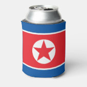 Nordkorea-Flagge Dosenkühler (Kanne Rückseite)