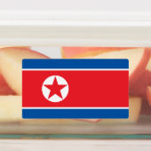 Nordkorea-Flagge Etiketten (Befestigt)