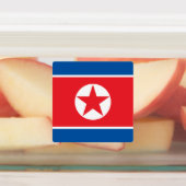 Nordkorea-Flagge Etiketten (Befestigt)