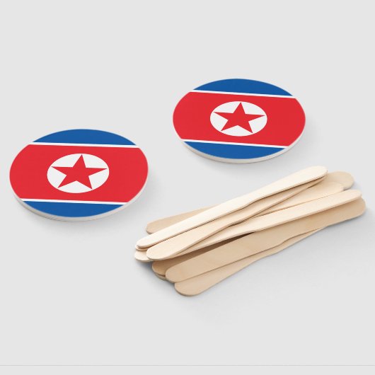 Nordkorea-Flagge Fächer (Non-assembled)