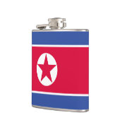 Nordkorea-Flagge Flachmann (Links)