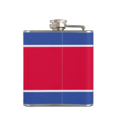 Nordkorea-Flagge Flachmann (Rückseite)