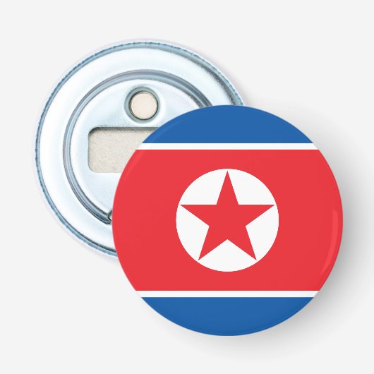 Nordkorea-Flagge Flaschenöffner (Vorderseite)