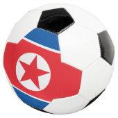 Nordkorea-Flagge Fußball (Dreiviertel)