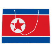 Nordkorea-Flagge Große Geschenktüte (Vorderseite)