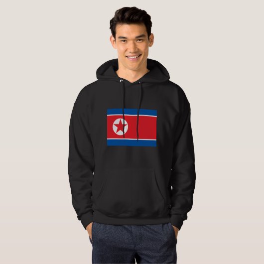 Nordkorea-Flagge Hoodie (Vorne ganz)