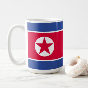Nordkorea-Flagge Kaffeetasse