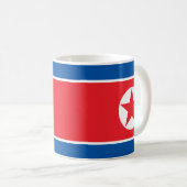 Nordkorea-Flagge Kaffeetasse (VorderseiteRechts)