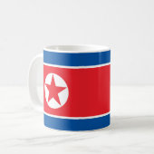 Nordkorea-Flagge Kaffeetasse (Vorderseite Links)
