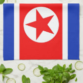 Nordkorea-Flagge Küchentuch (Gefaltet)