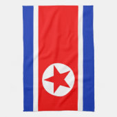 Nordkorea-Flagge Küchentuch (Vertikal)