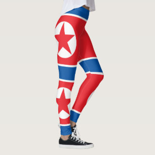 Nordkorea-Flagge Leggings