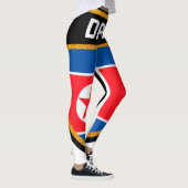 Nordkorea-Flagge Leggings (Rechts)