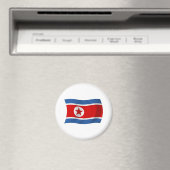 Nordkorea Flagge Magnet (In Situ (Geschirrspüler))