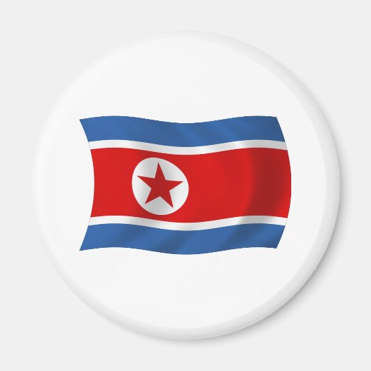 Nordkorea Flagge Magnet (Vorne)
