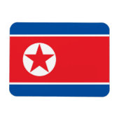 Nordkorea-Flagge Magnet (Horizontal)