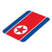 Nordkorea-Flagge Magnet (Linke Seite)