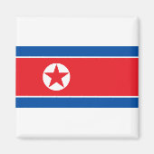 Nordkorea-Flagge Magnet (Vorne)