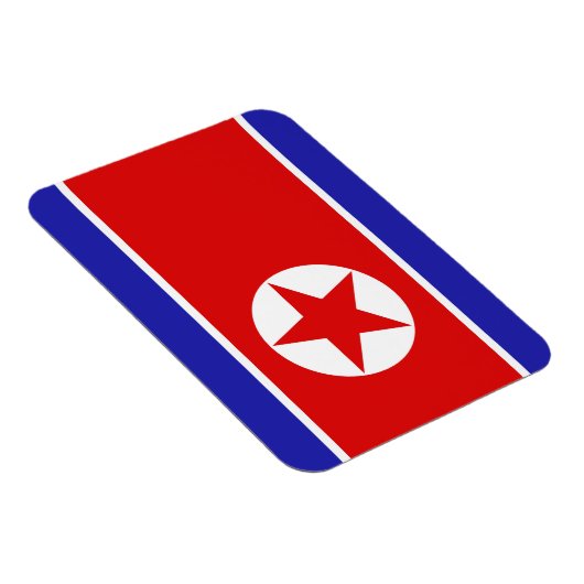 Nordkorea-Flagge Magnet (Rechte Seite)