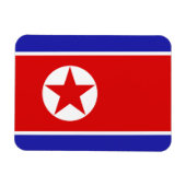 Nordkorea-Flagge Magnet (Horizontal)