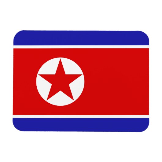 Nordkorea-Flagge Magnet (Horizontal)