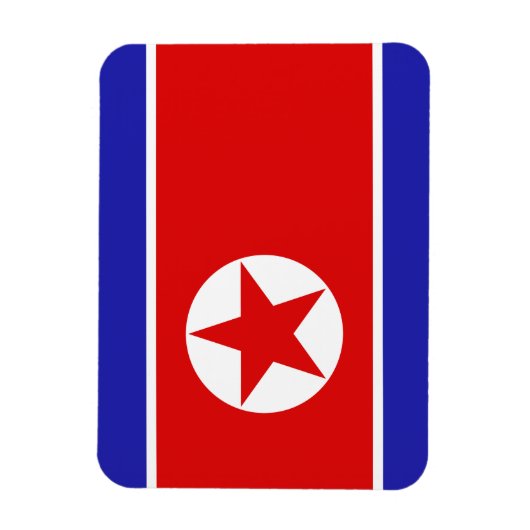 Nordkorea-Flagge Magnet (Vertikal)