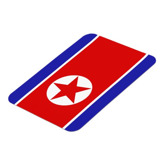 Nordkorea-Flagge Magnet (Linke Seite)