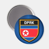 Nordkorea-Flagge Magnet (Vorderseite/Rückseite)