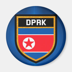 Nordkorea-Flagge Magnet