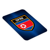 Nordkorea-Flagge Magnet (Rechte Seite)