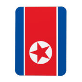 Nordkorea-Flagge Magnet (Vertikal)