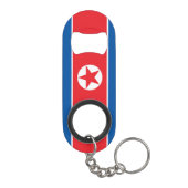 Nordkorea-Flagge Mini Flaschenöffner (Rückseite)