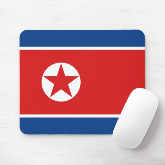 Nordkorea-Flagge Mousepad (Mit Mouse)