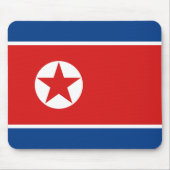 Nordkorea-Flagge Mousepad (Vorne)